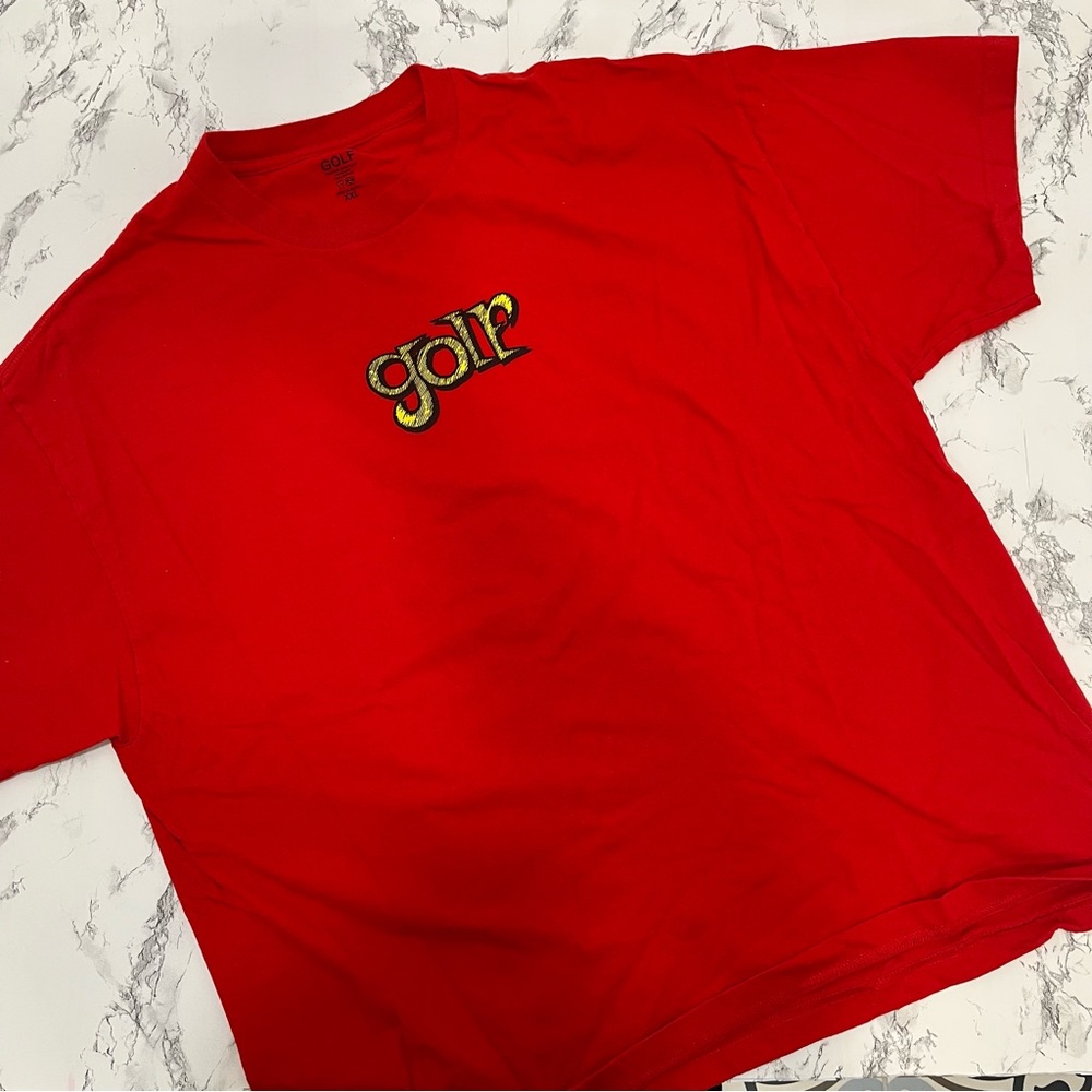 Golf Wang by Tyler the Creator Red Cotton Tee 2XL